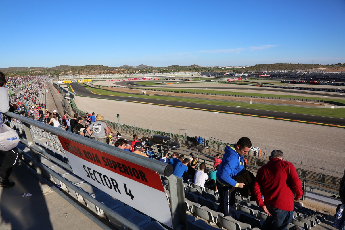 Tribune Rouge MotoGP Valence