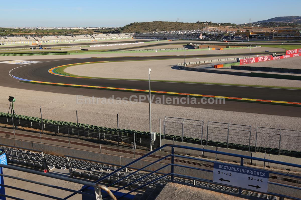 Tribune Bleue MotoGP Valence